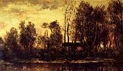 Charles Francois Daubigny Soleil Coucbant painting